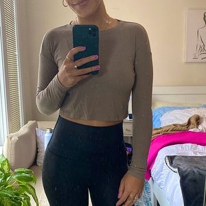 Forever21 Crop Long sleeve T-Shirt